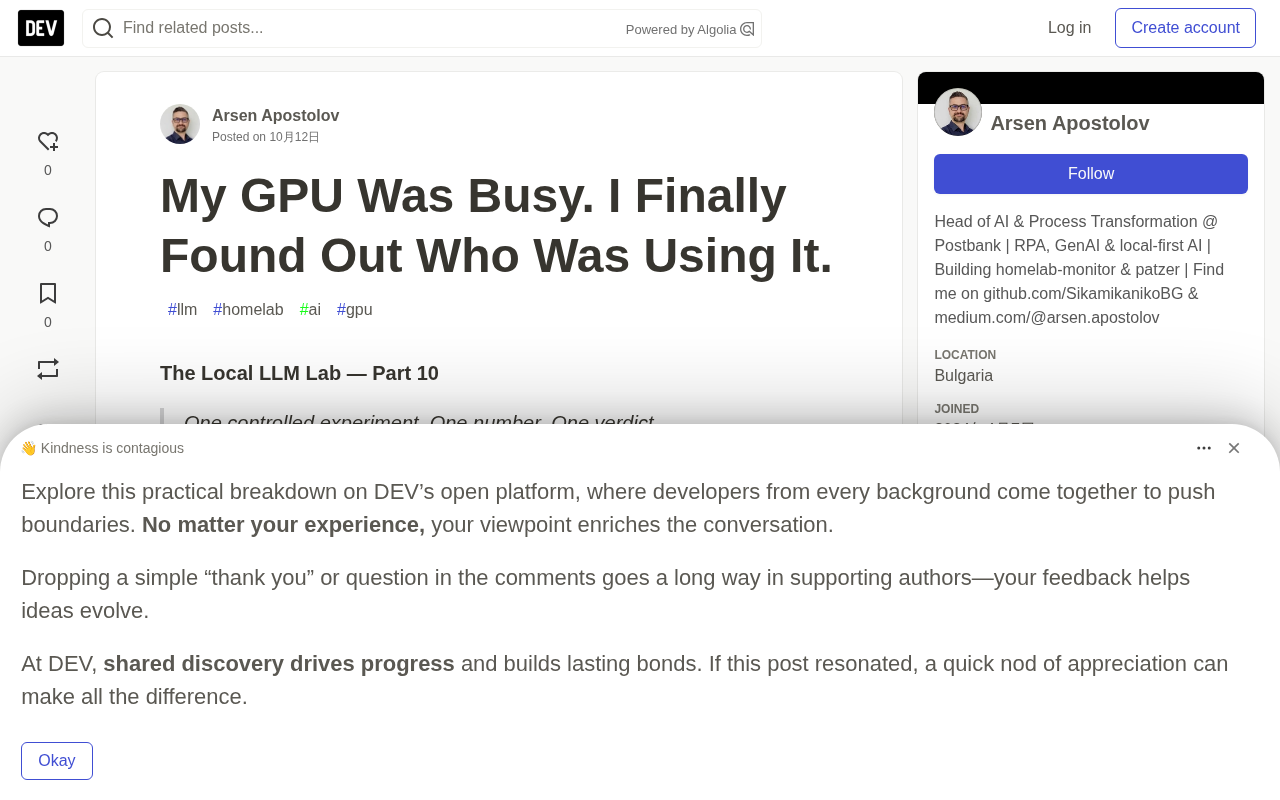 Who's Eating My GPU? Caller-Level Attribution Reveals the Truth About a Homelab RTX 3090