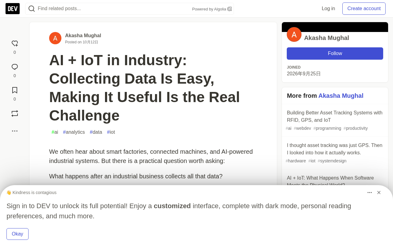 The Real Challenge of Industrial AIoT: Data Collection Is the Easy Part