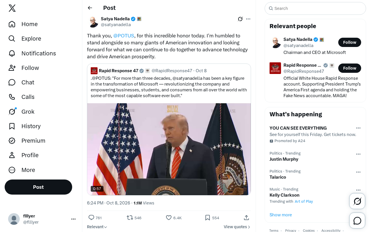 Behind a Thank-You Tweet: Where Tech Leadership Meets Political Power