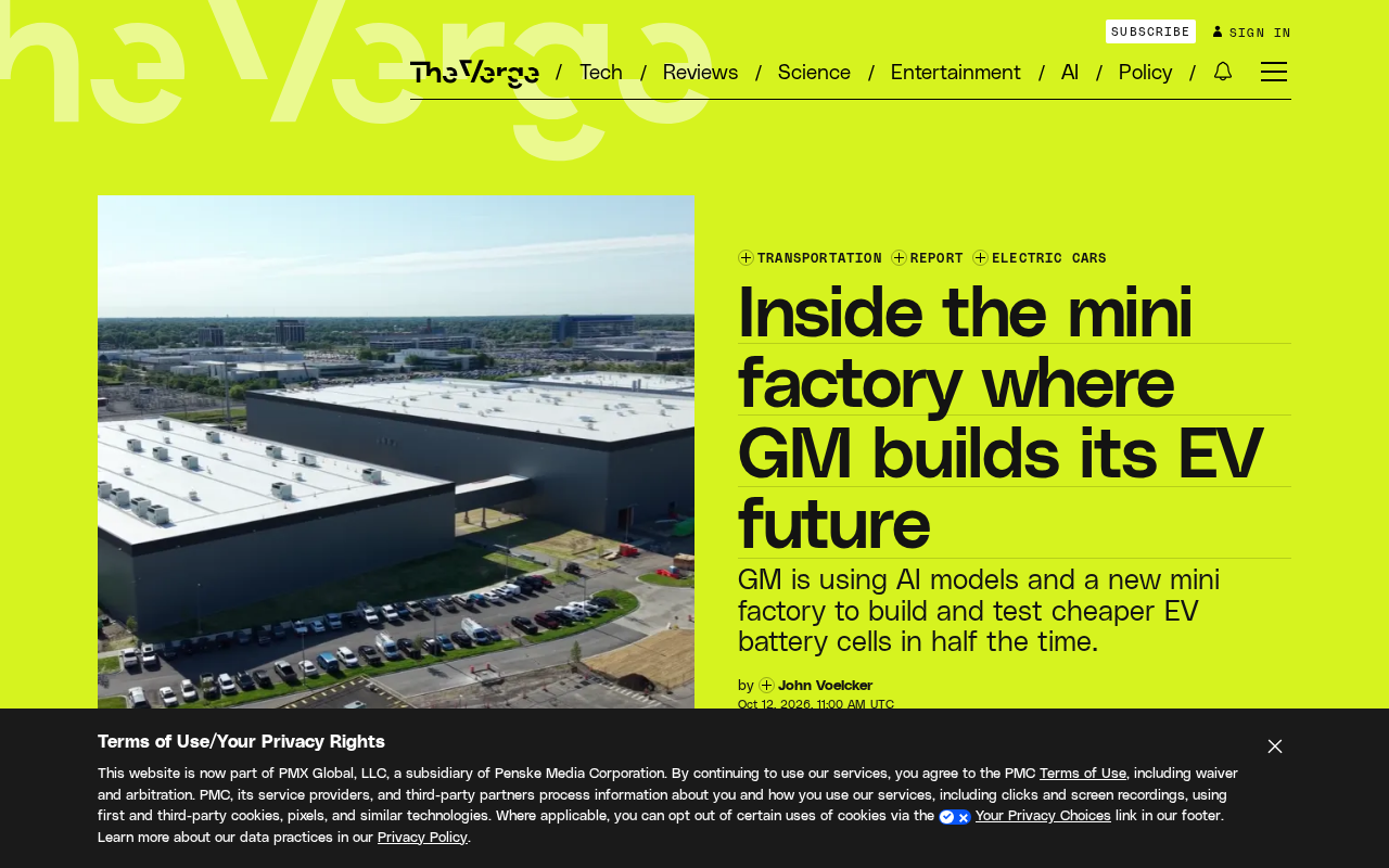 GM's EV Mini-Factory: The Behind-the-Scenes Hub for Battery Innovation