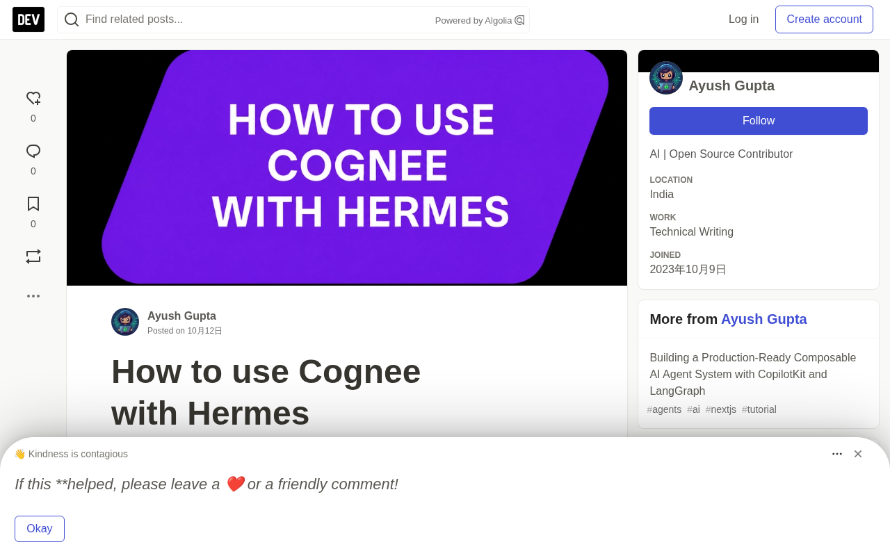 Cognee + Hermes in Practice: Giving AI Agents True Long-Term Memory