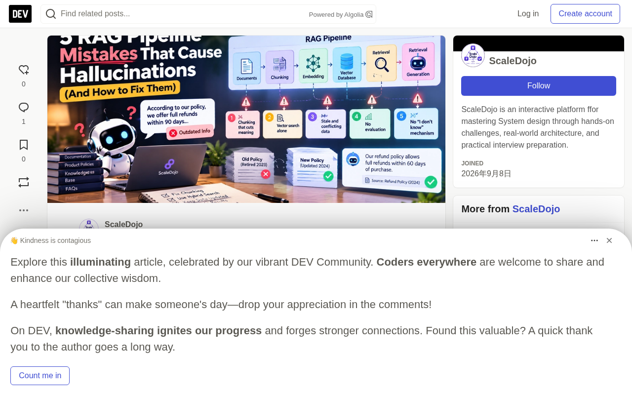 Why Do RAG Chatbots Still Hallucinate? 5 Design Mistakes and How to Fix Them