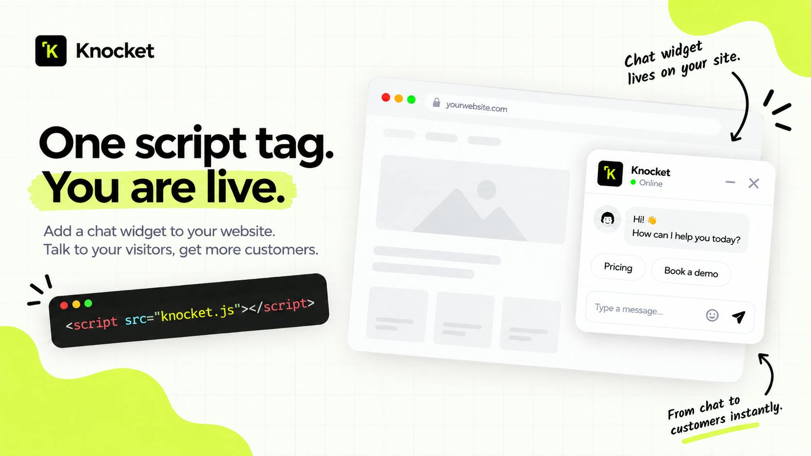 Knocket:让访客一键聊进你的 Telegram