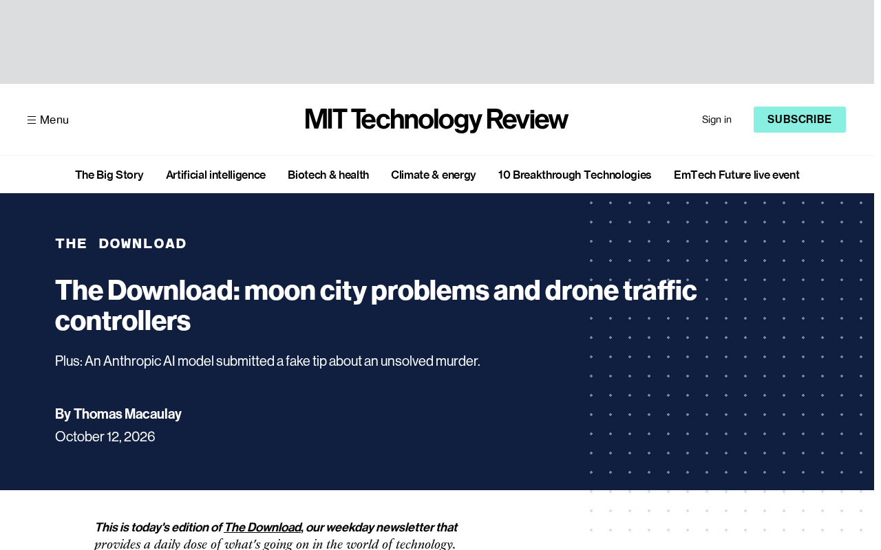 Moon Base Construction Challenges and New Advances in Drone Traffic Management