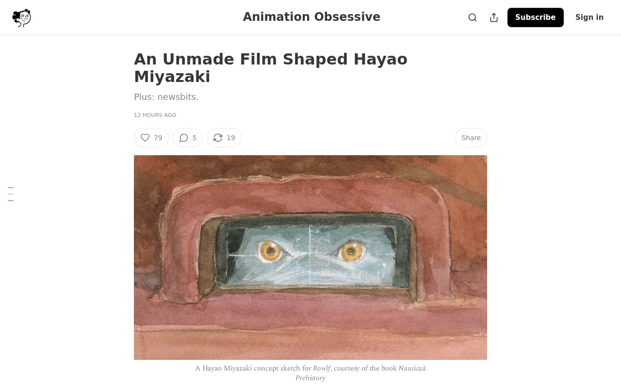 How an Unmade Film Shaped Hayao Miyazaki