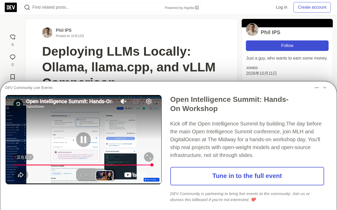 Local LLM Deployment in Practice: A Deep Comparison of Ollama, llama.cpp, and vLLM