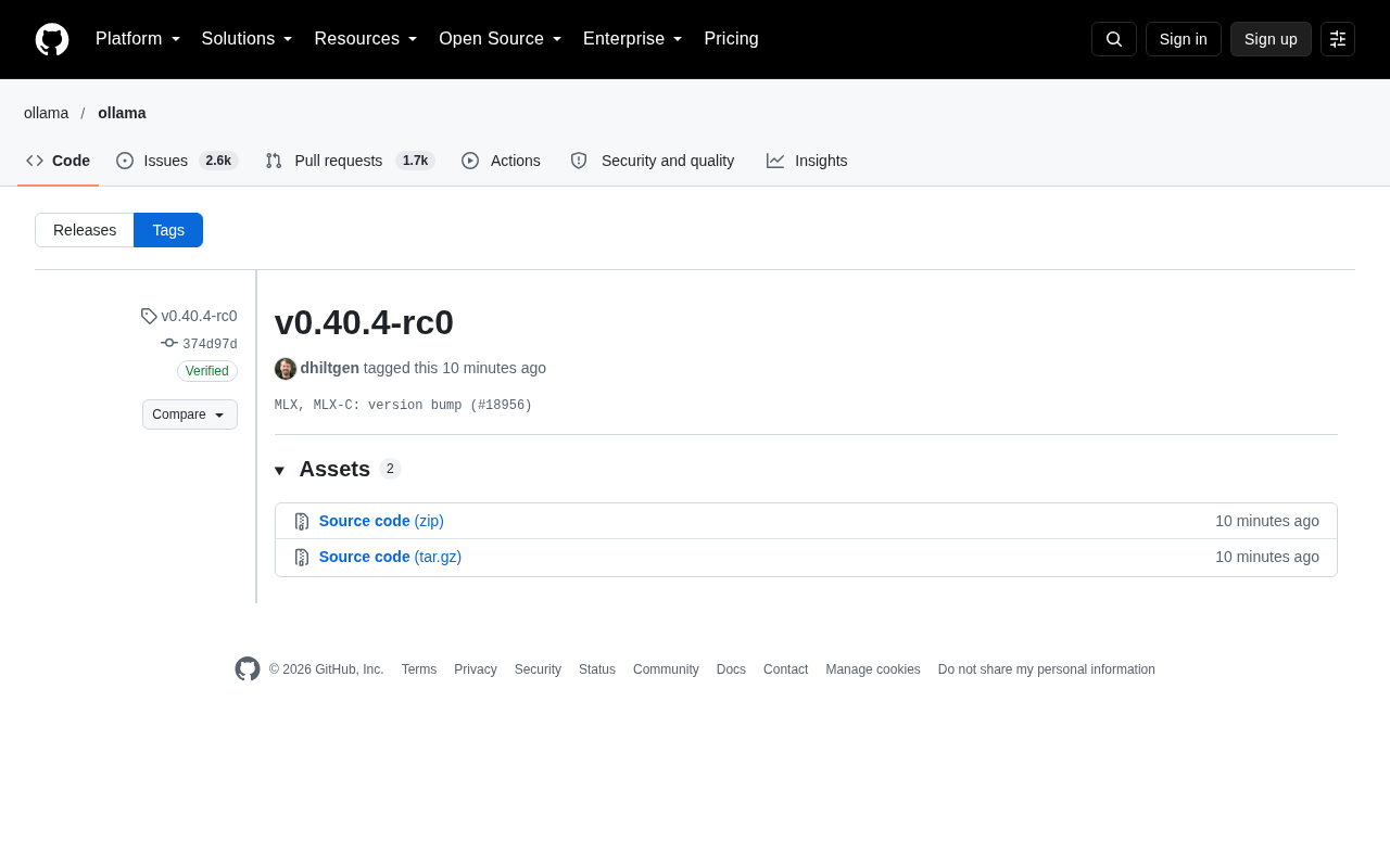 Ollama v0.40.4-rc0 发布:MLX 版本升级意味着什么
