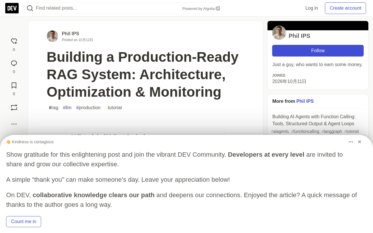 Building Production-Grade RAG Systems: Architecture Optimization and Monitoring
