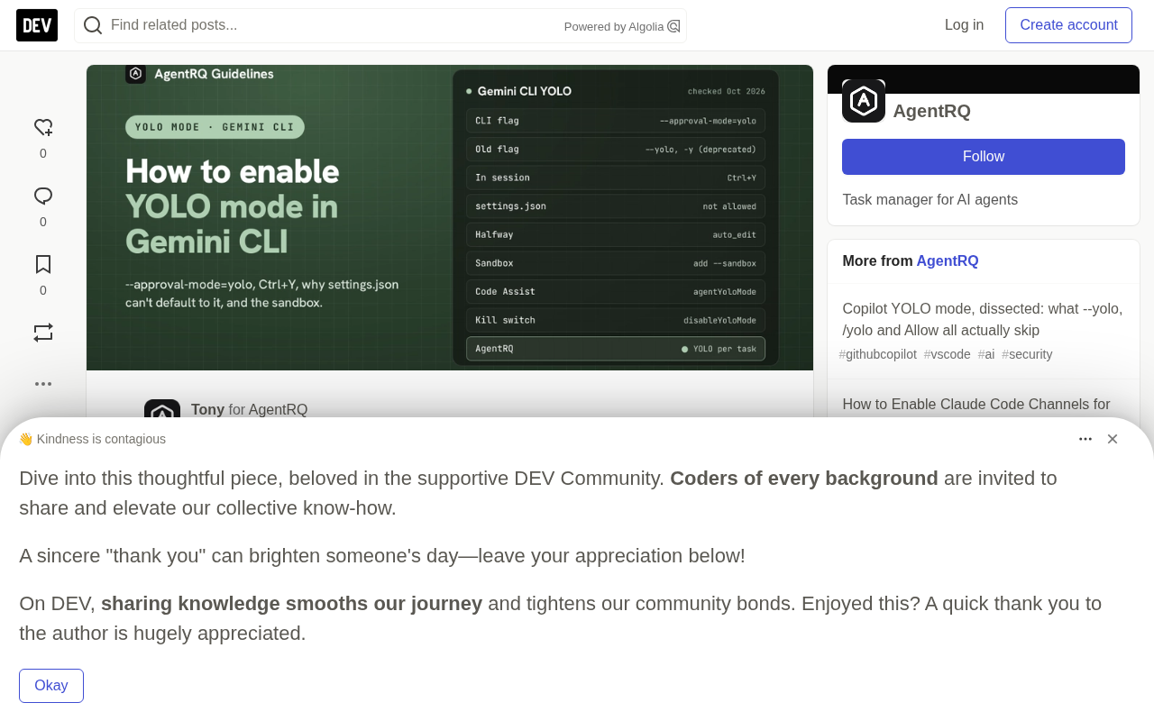 Gemini CLI YOLO Mode Source Code Analysis: Why settings.json Can't Enable It