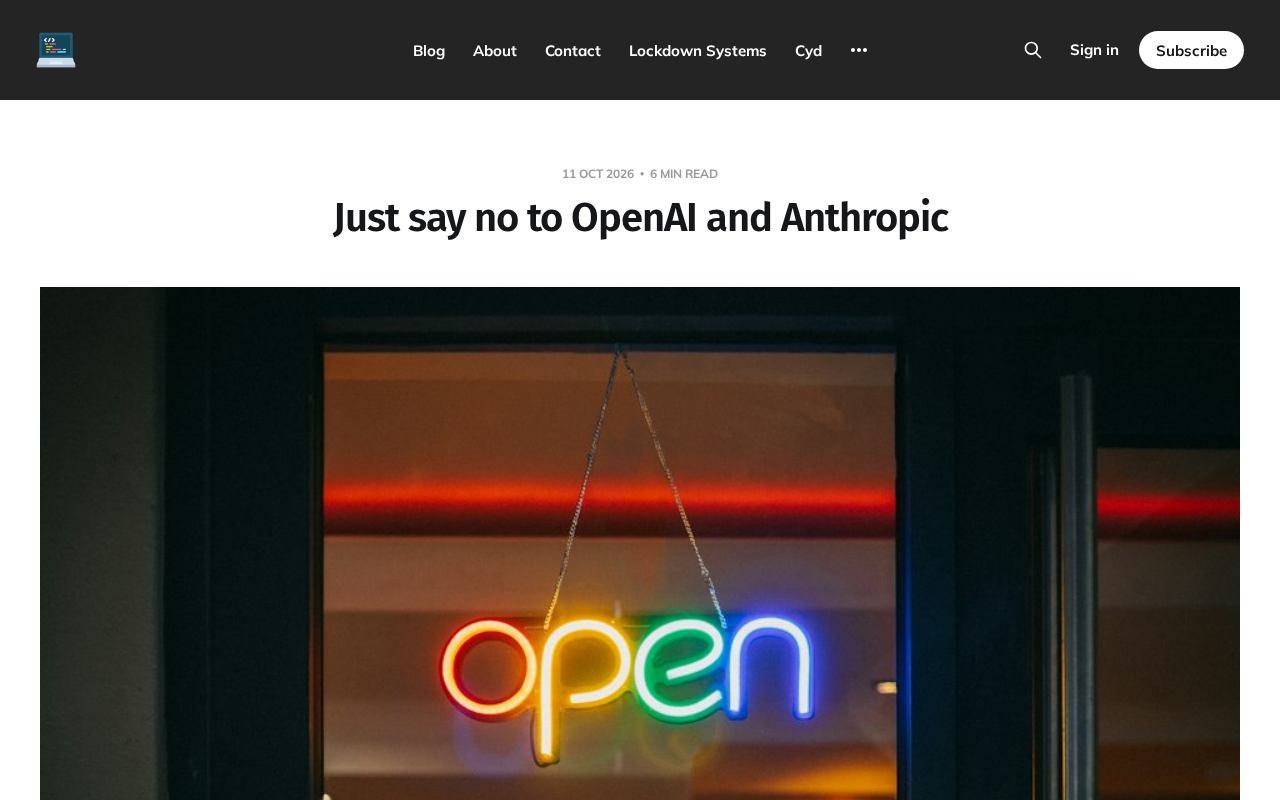 Saying No to OpenAI and Anthropic: The Hidden Risks of AI Dependency