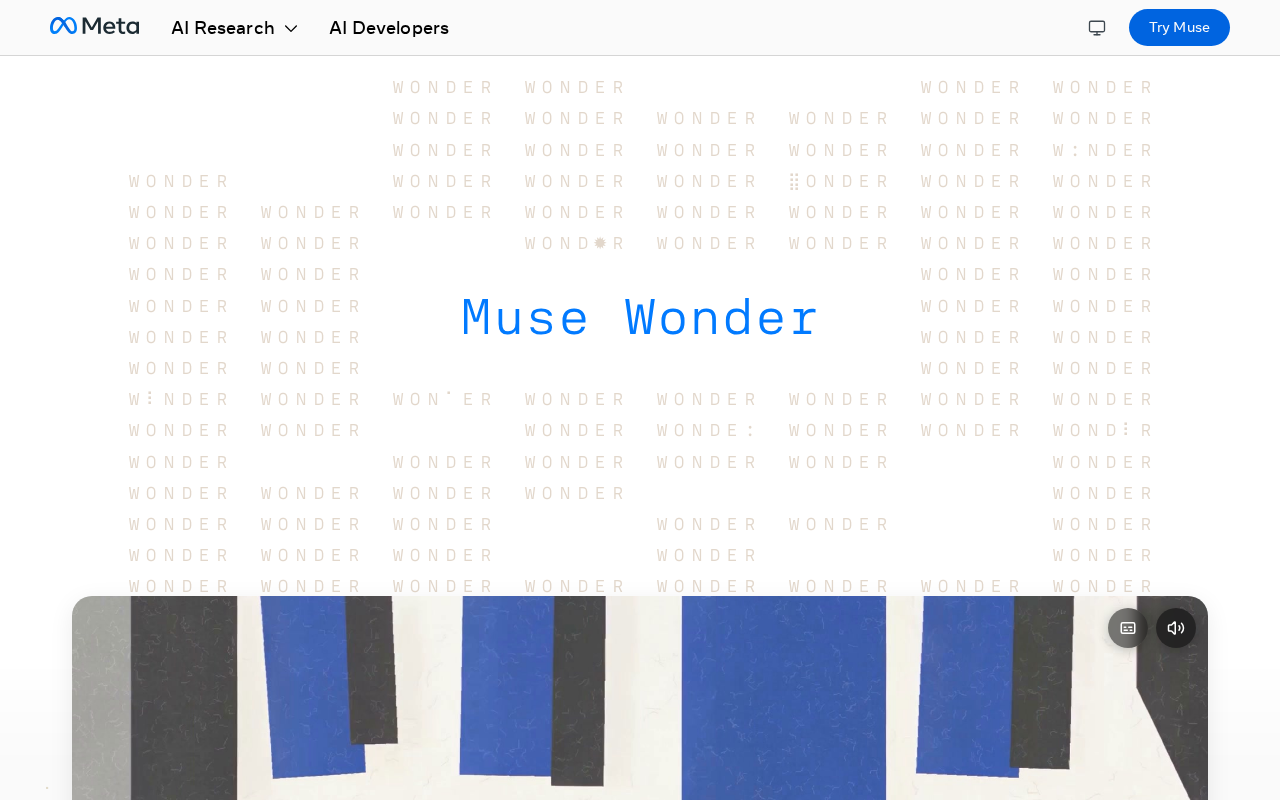 Meta发布Muse Wonder:AI创意生成模型新突破
