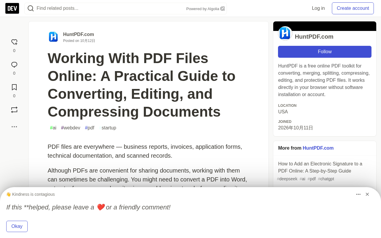 在线PDF工具实用指南:转换、编辑与压缩全流程
