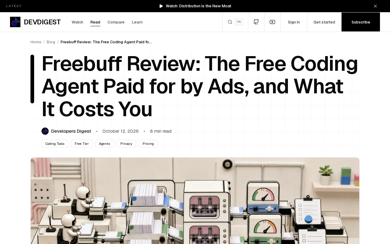 Freebuff Review: An Ad-Sponsored Free Coding Agent — What's the Catch?