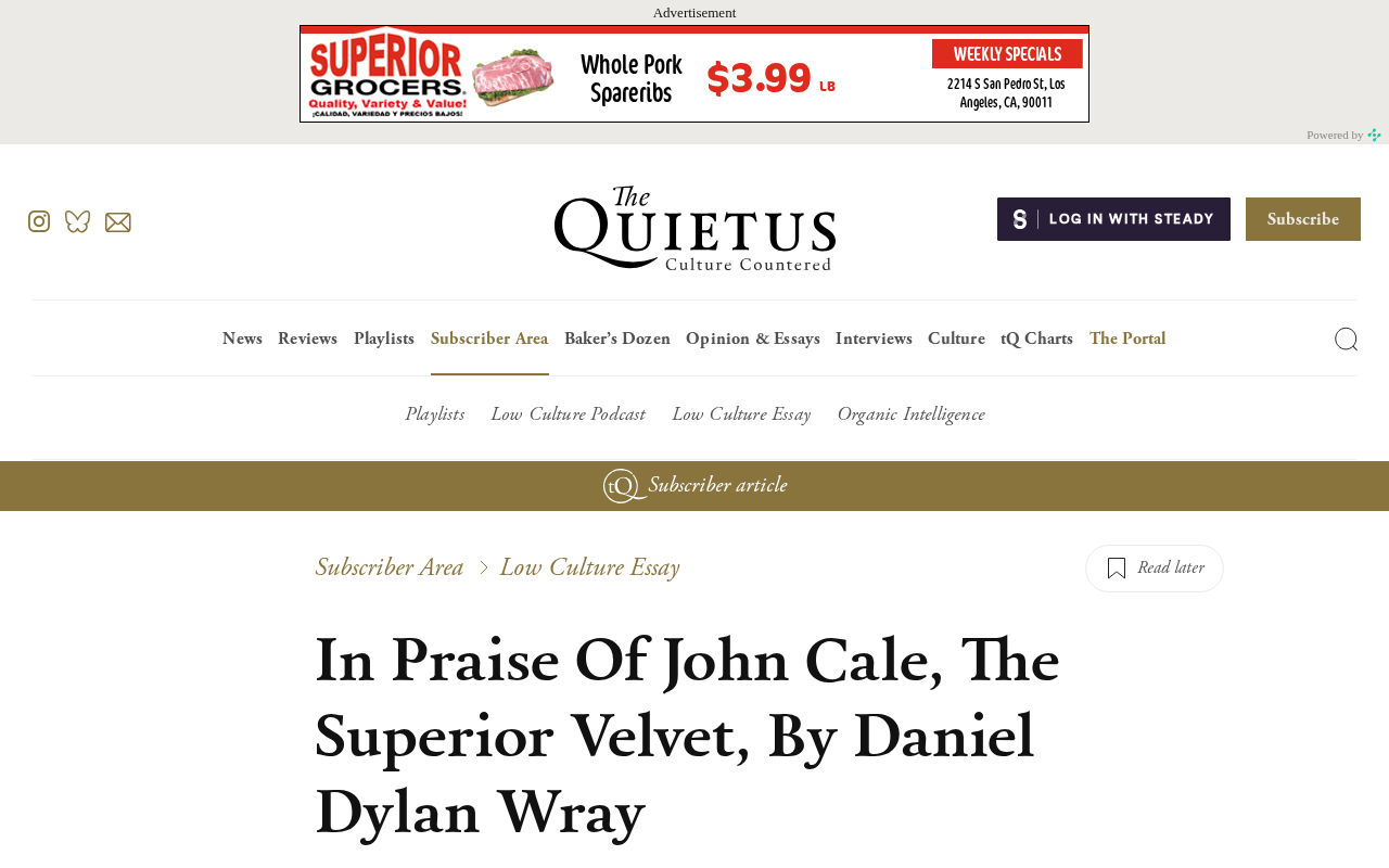 乐评人为何力挺John Cale?Hacker News热议地下丝绒"更优成员"