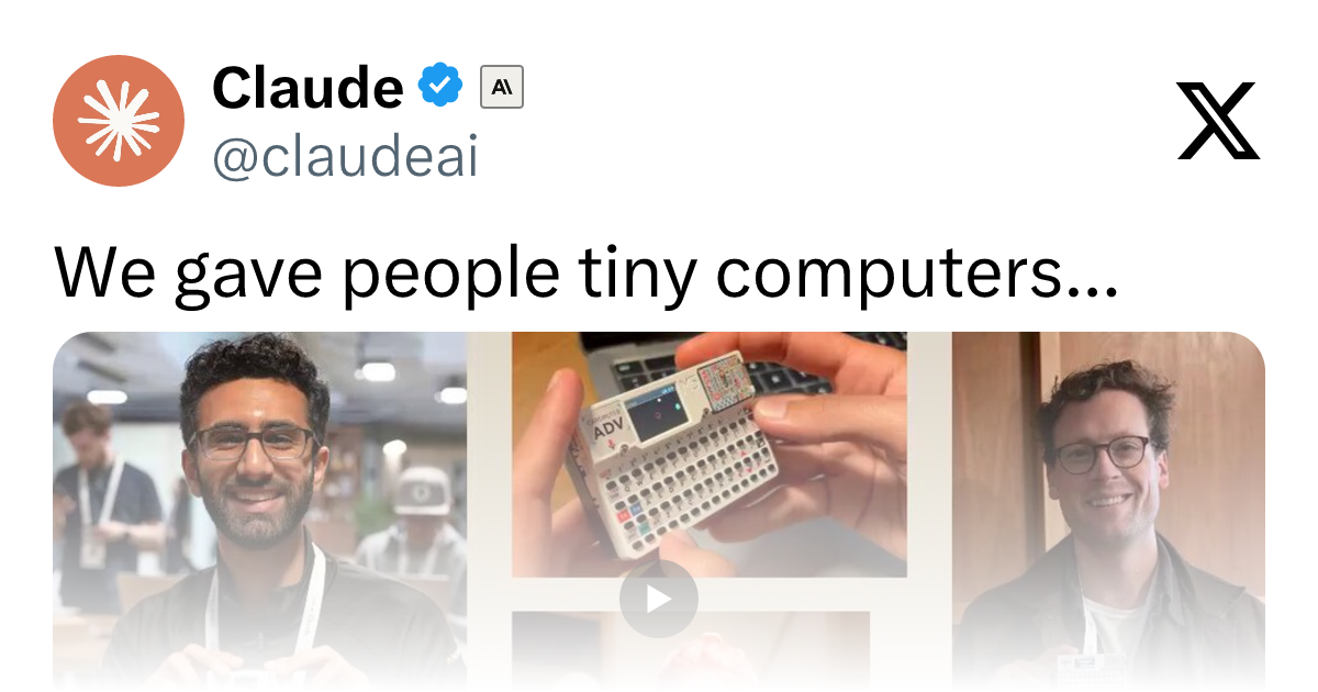 Code with Claude Event: AI-Powered Creative Experiments on Tiny Computers