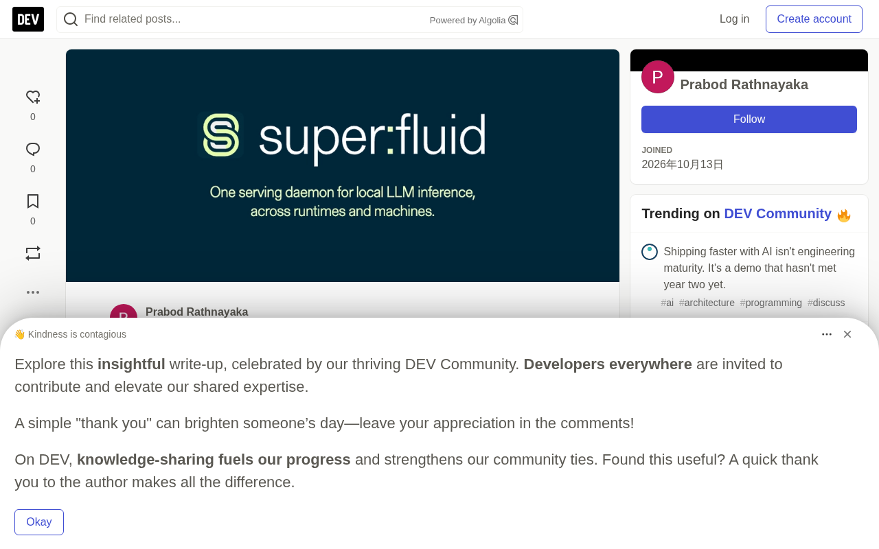 Superfluid: A Local LLM Inference Server Built for Multi-Agent Workloads