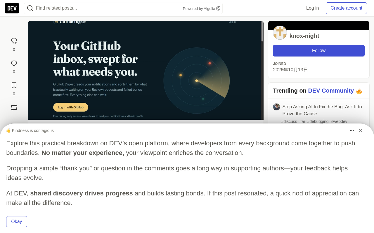 Drowning in GitHub Notifications? This Developer Built an AI-Powered Noise Reduction Tool