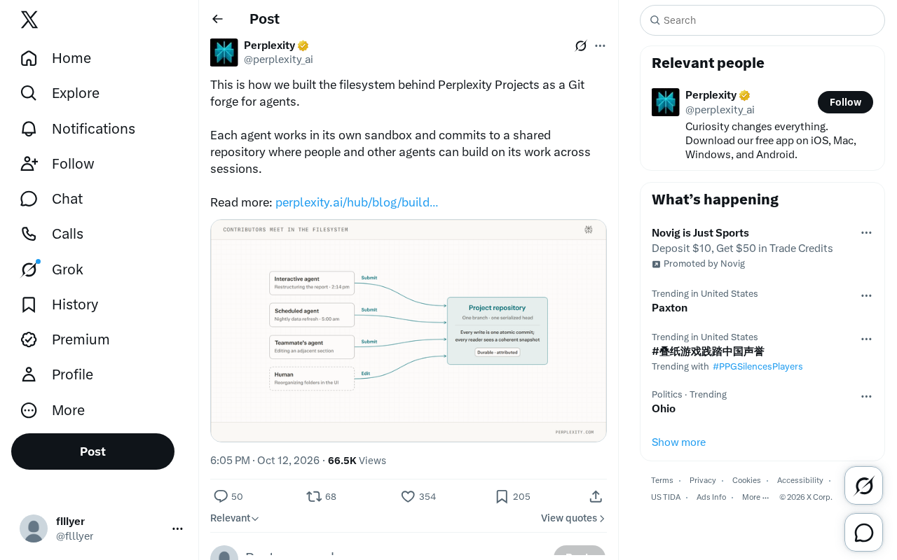 Perplexity Projects: A Git-Style File System for AI Agents