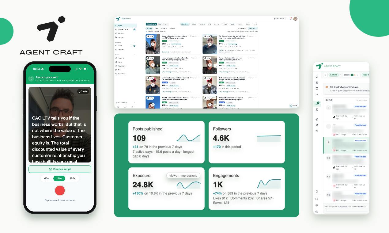 Agent Craft: Using AI to Help Teams Boost Social Engagement and Leads 100x