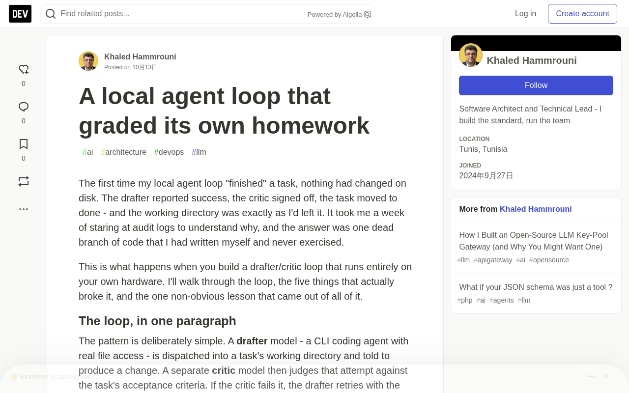 Five Pitfalls and Fixes for a Self-Auditing Local Agent Loop