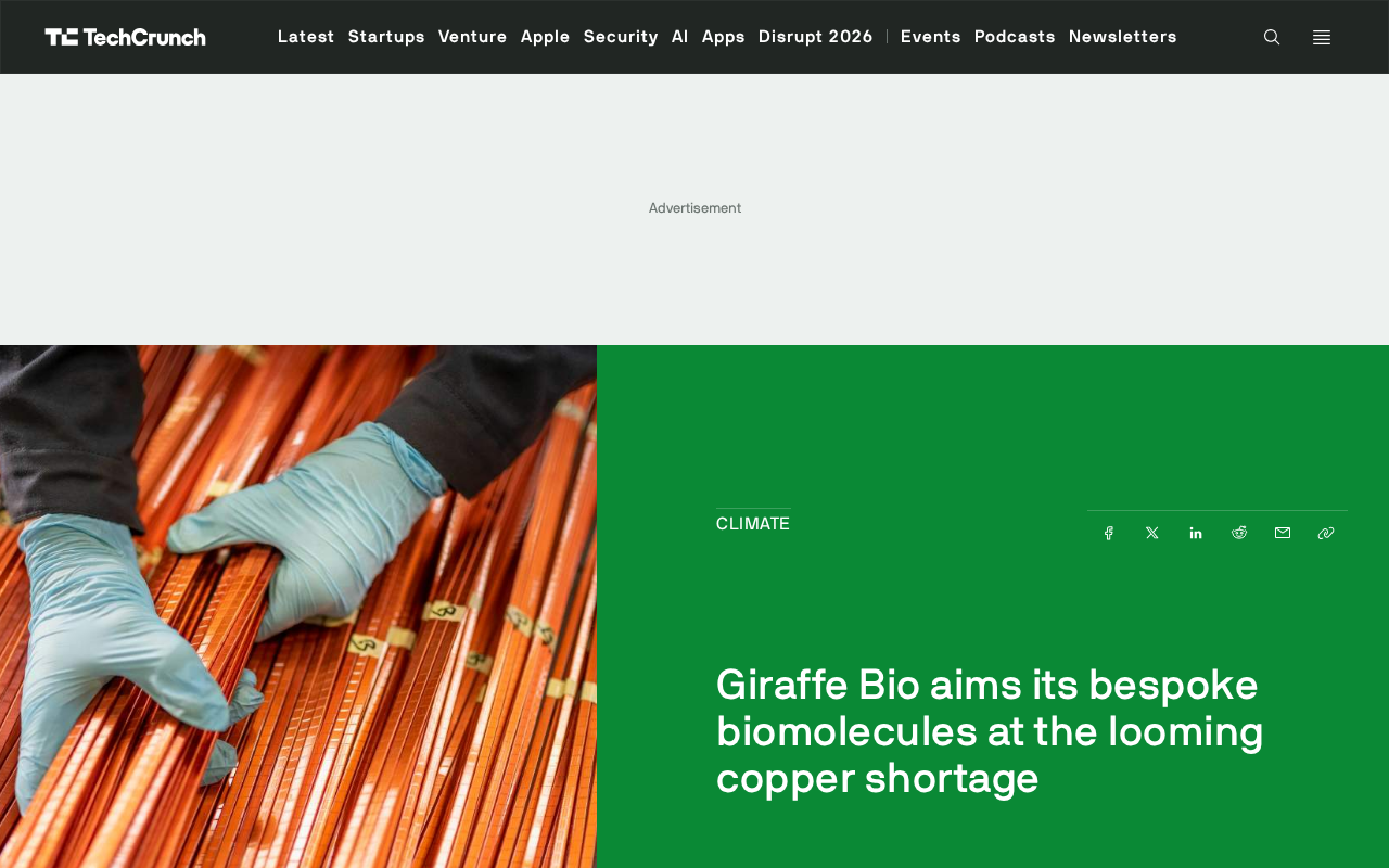 AI Data Centers Worsen Copper Shortage as Giraffe Bio Uses Custom Biomolecules to Boost Mining Yields