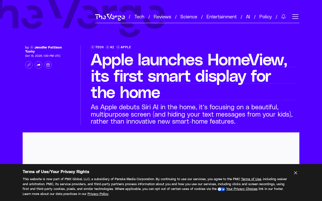 Apple HomeView Launches: Apple's First Smart Display Makes Its Debut