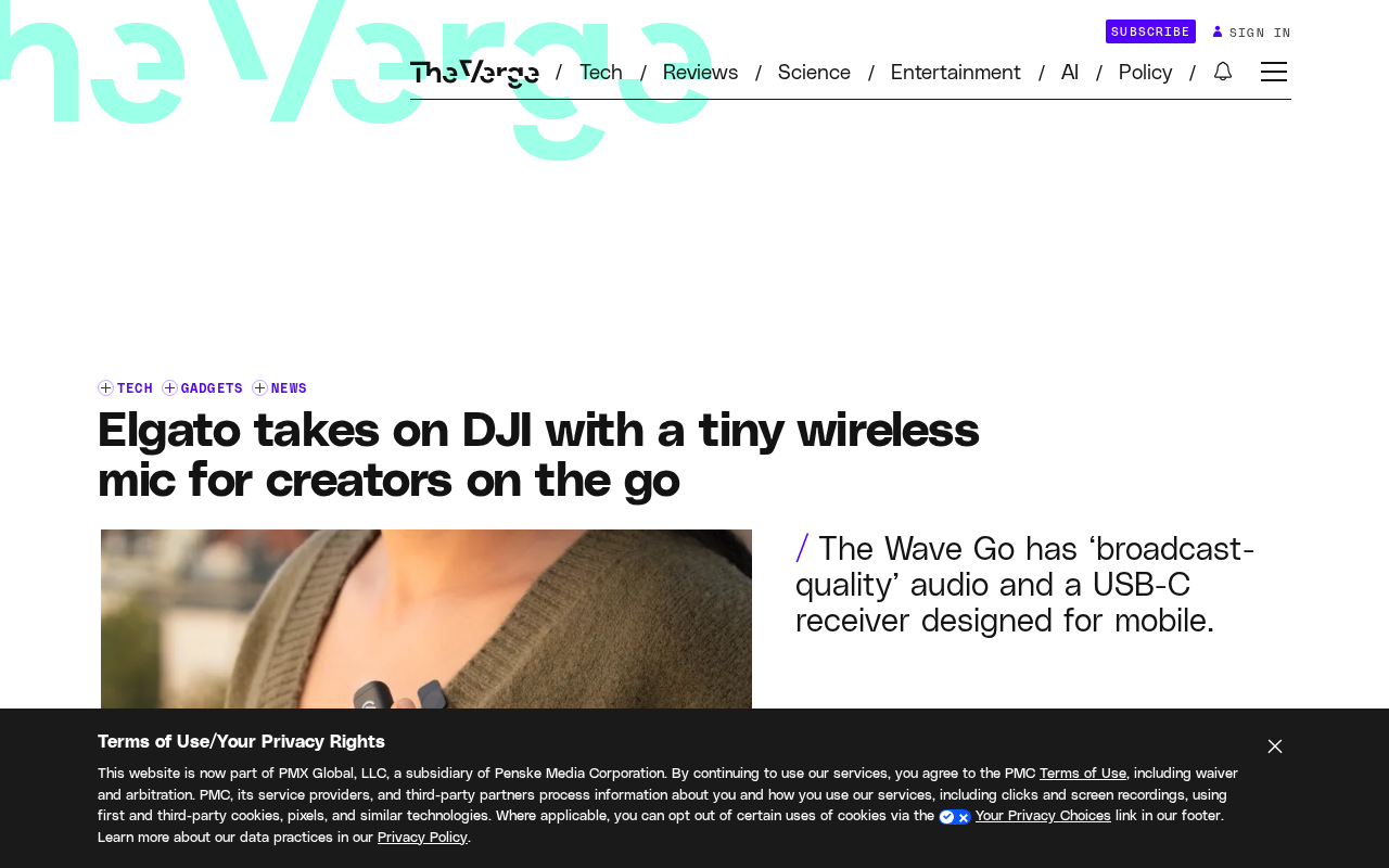 Elgato Launches Wave Go Wireless Microphone: $99 to Take on DJI Mic Mini