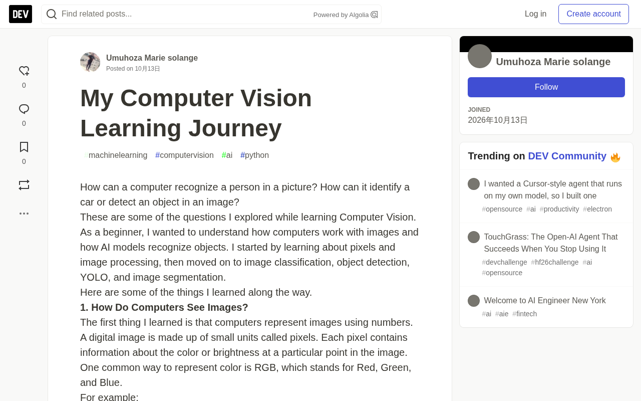 A Beginner's Guide to Computer Vision: From Pixels to YOLO and Image Segmentation