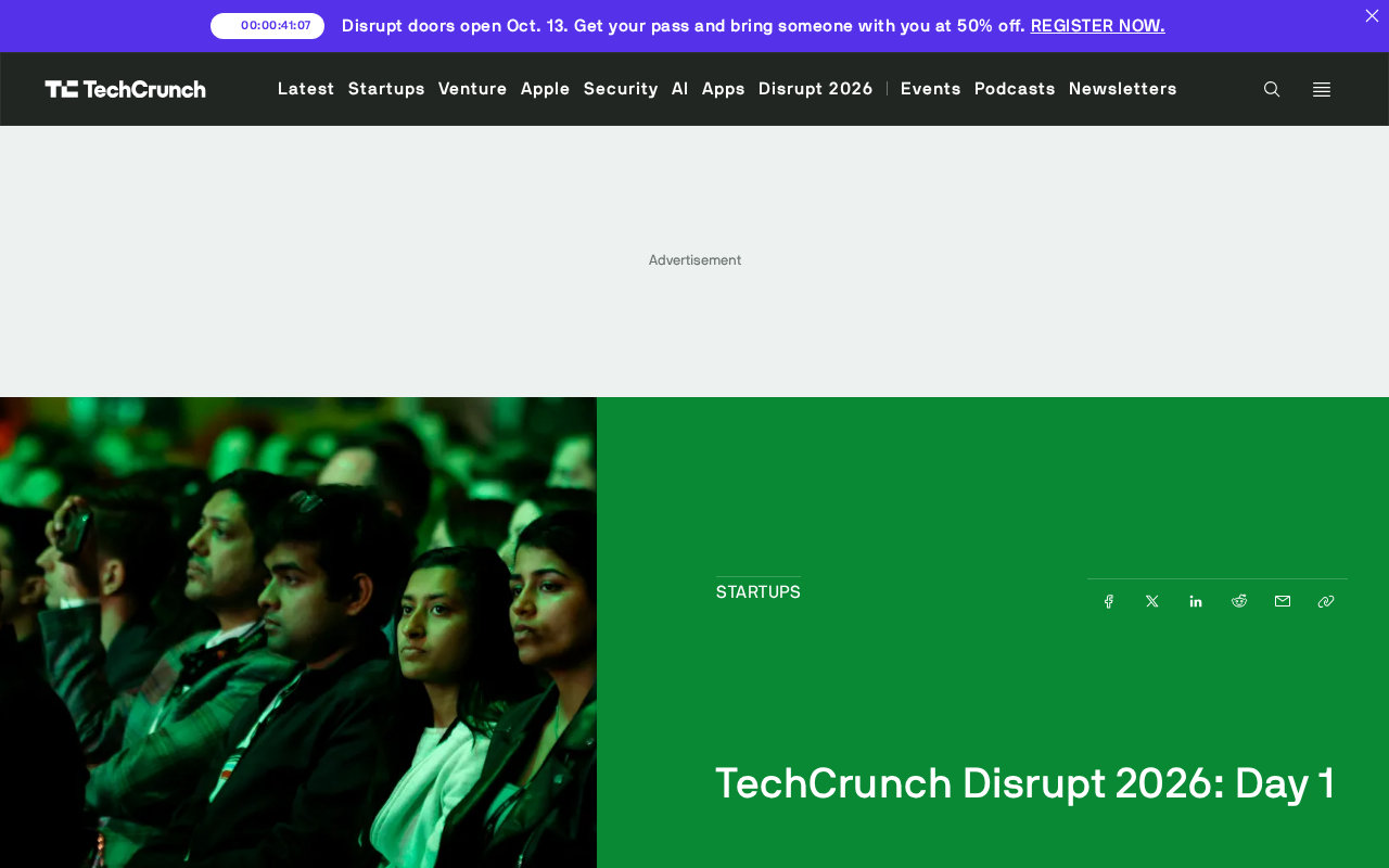 TechCrunch Disrupt 2026 Day 1 Highlights: A Must-Attend Tech Event for Founders