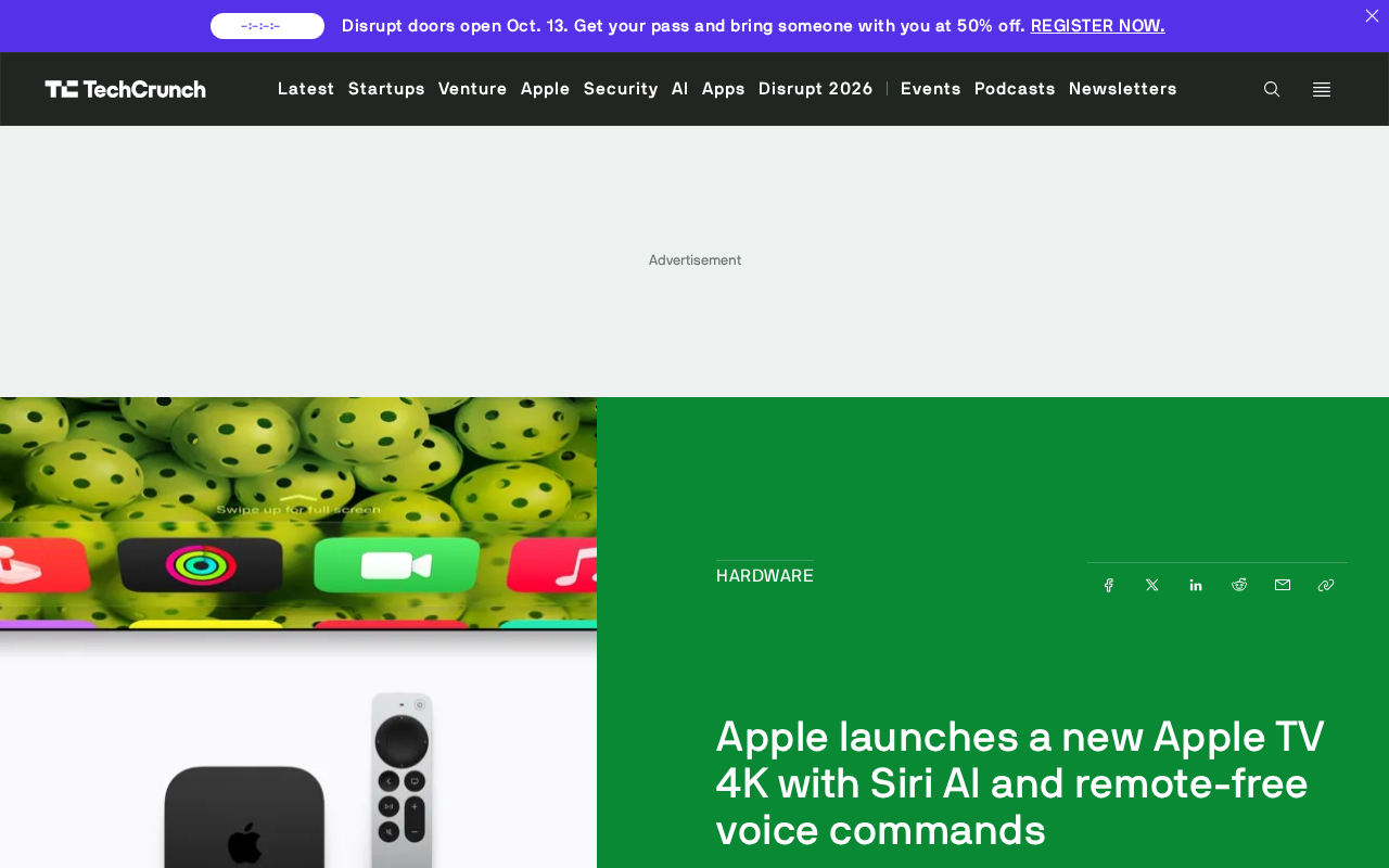 Apple TV 4K launch details
