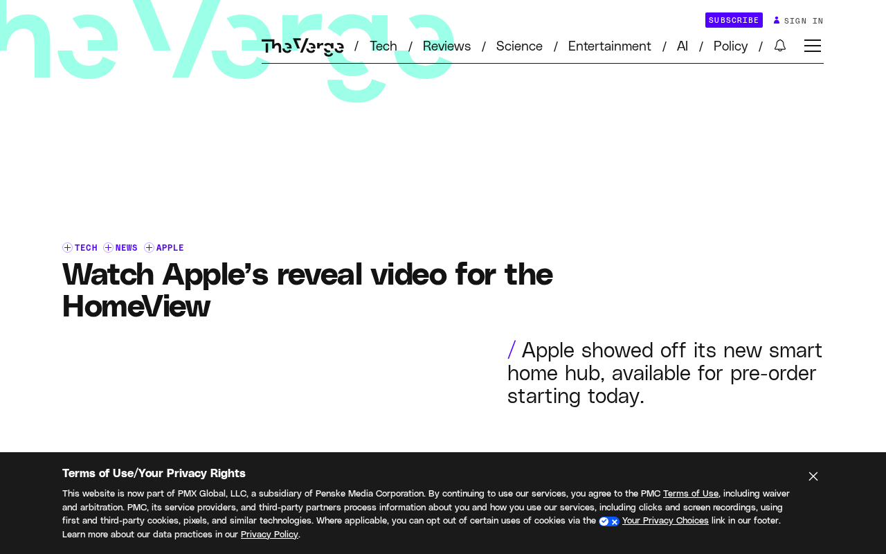Apple HomeView Debuts: 7-Inch Square Smart Display