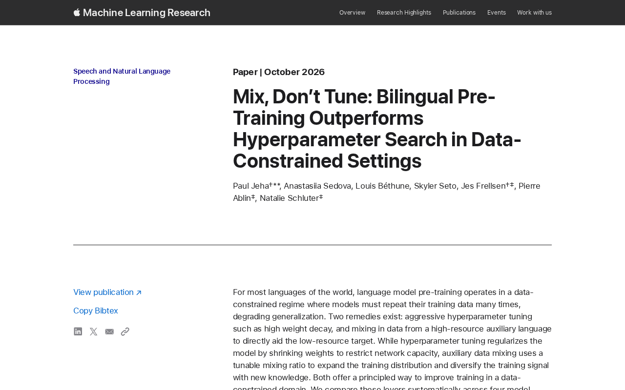 Bilingual Pretraining Beats Hyperparameter Tuning: A New Solution for Data Scarcity