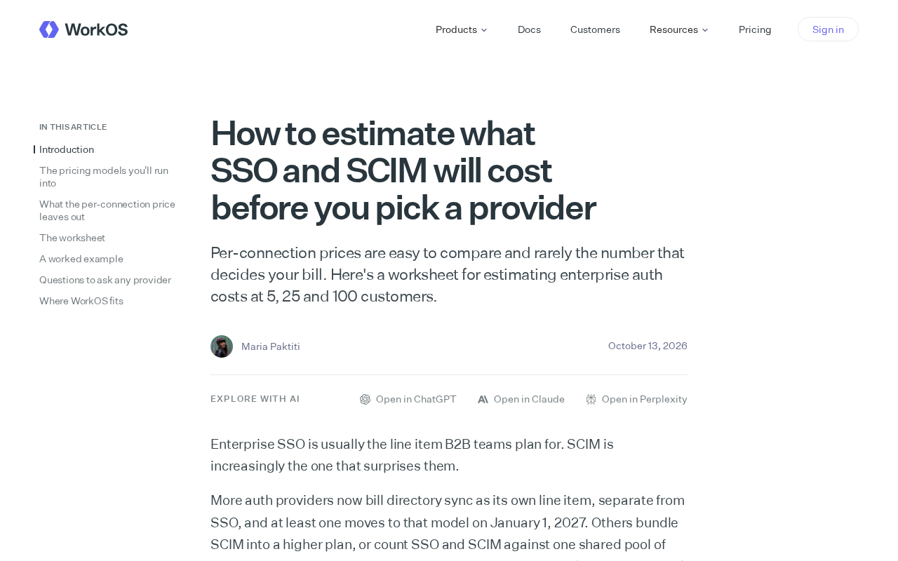 The Real Cost of SSO and SCIM: Look Beyond Per-Connection Pricing