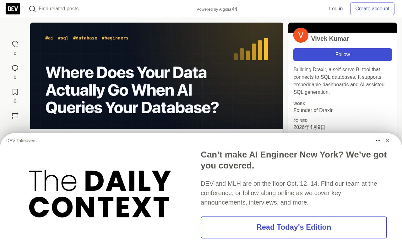 When AI Queries Your Database, Where Does Your Data Actually Go?