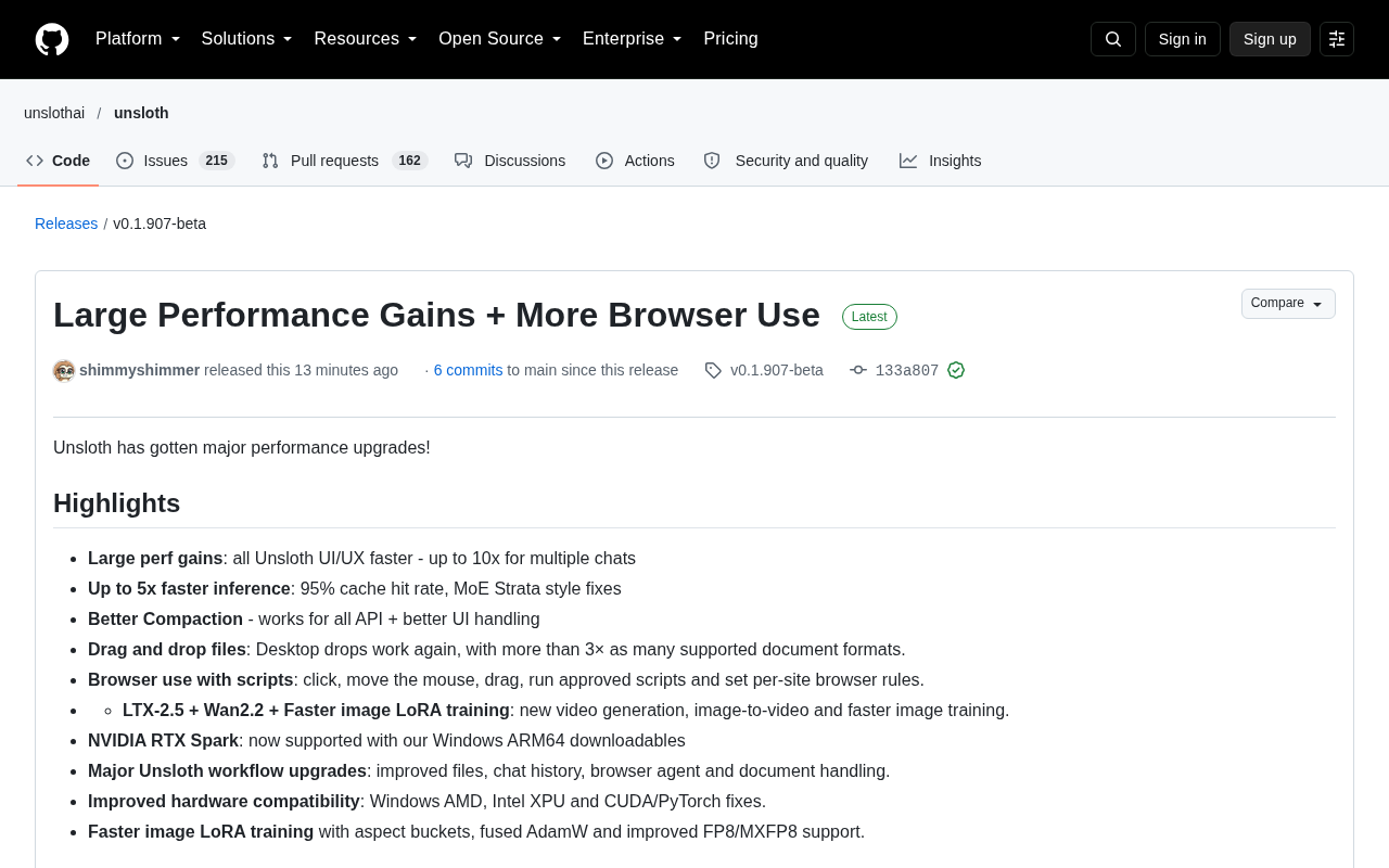 Unsloth Releases Major Update: 5x Faster Inference, Browser Agent Evolves Comprehensively