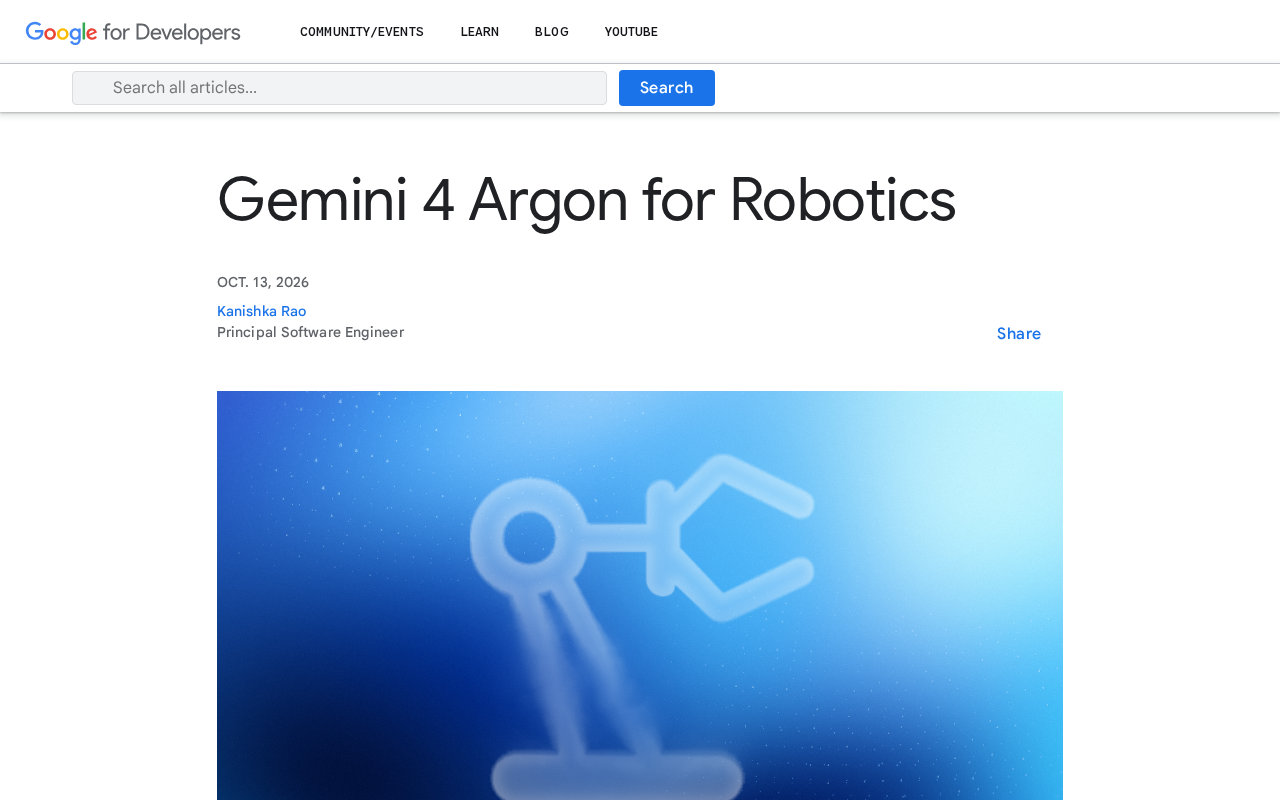 Gemini 4 Argon重塑机器人技术栈:物理推理达87%