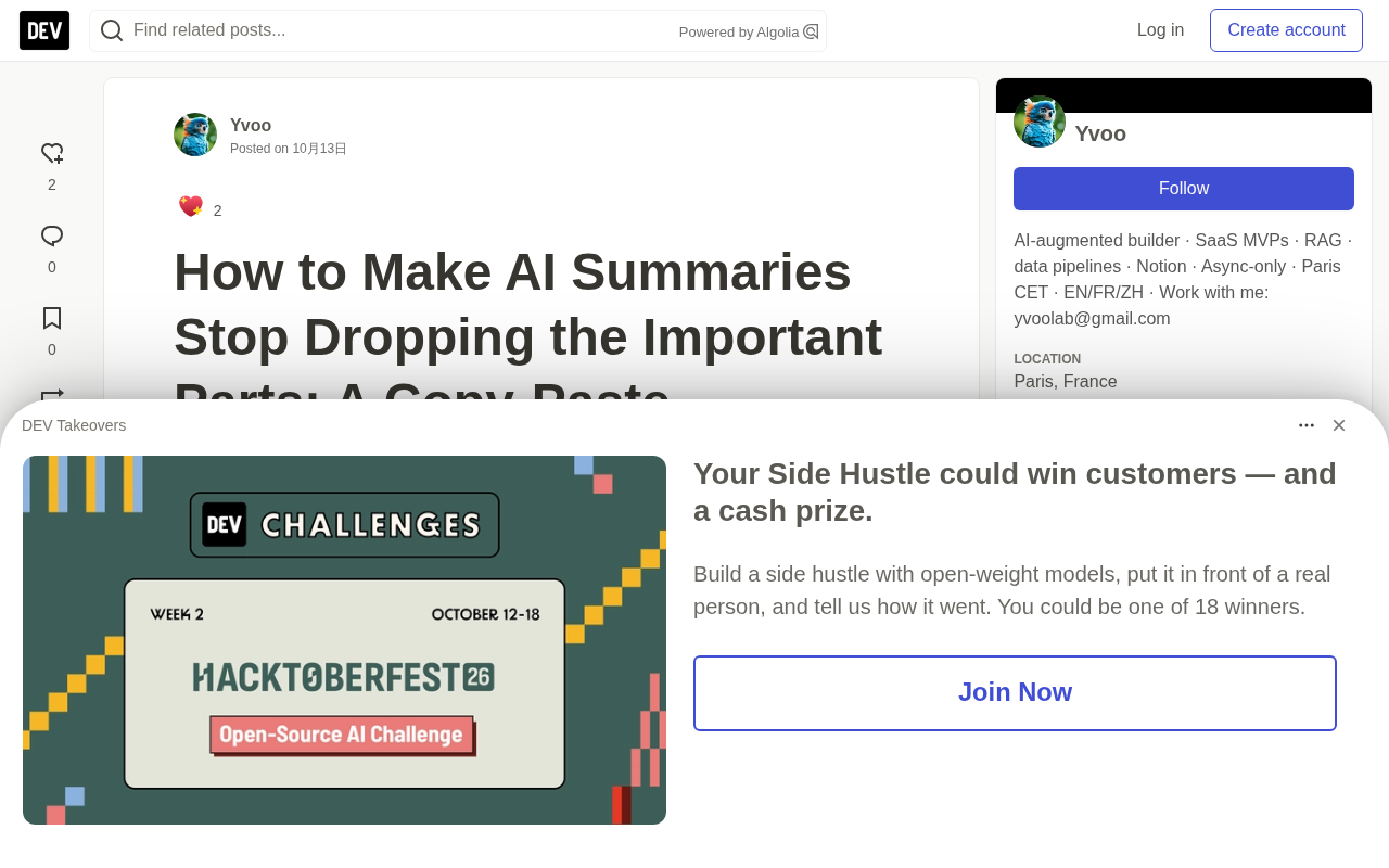 AI Summaries Keep Dropping Key Points? Use This Two-Pass Prompt to Make Omissions Impossible to Hide
