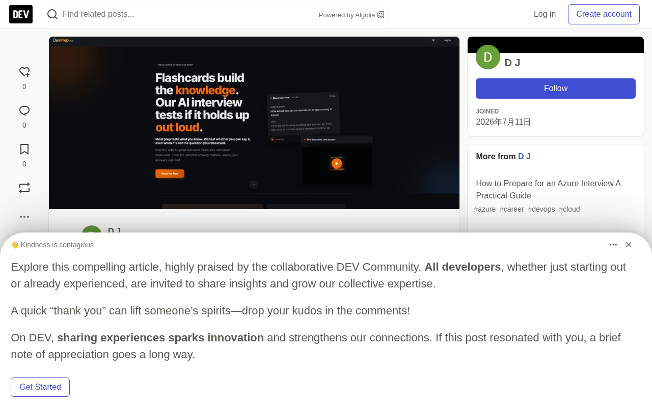 DevPrep: Practice Technical Interviews with AI Voice Simulation, Speak Up and Get Instant Feedback