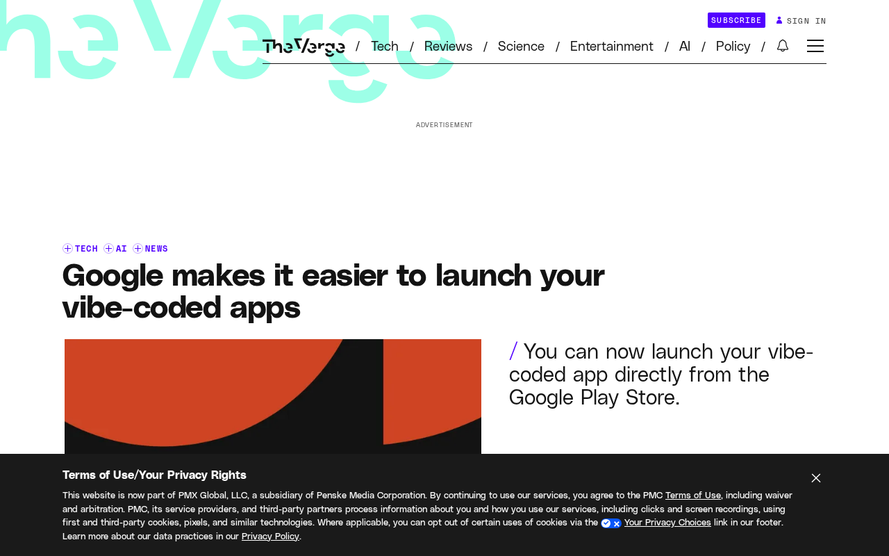 Google 让 Vibe-Coded 应用一键上架 Play Store