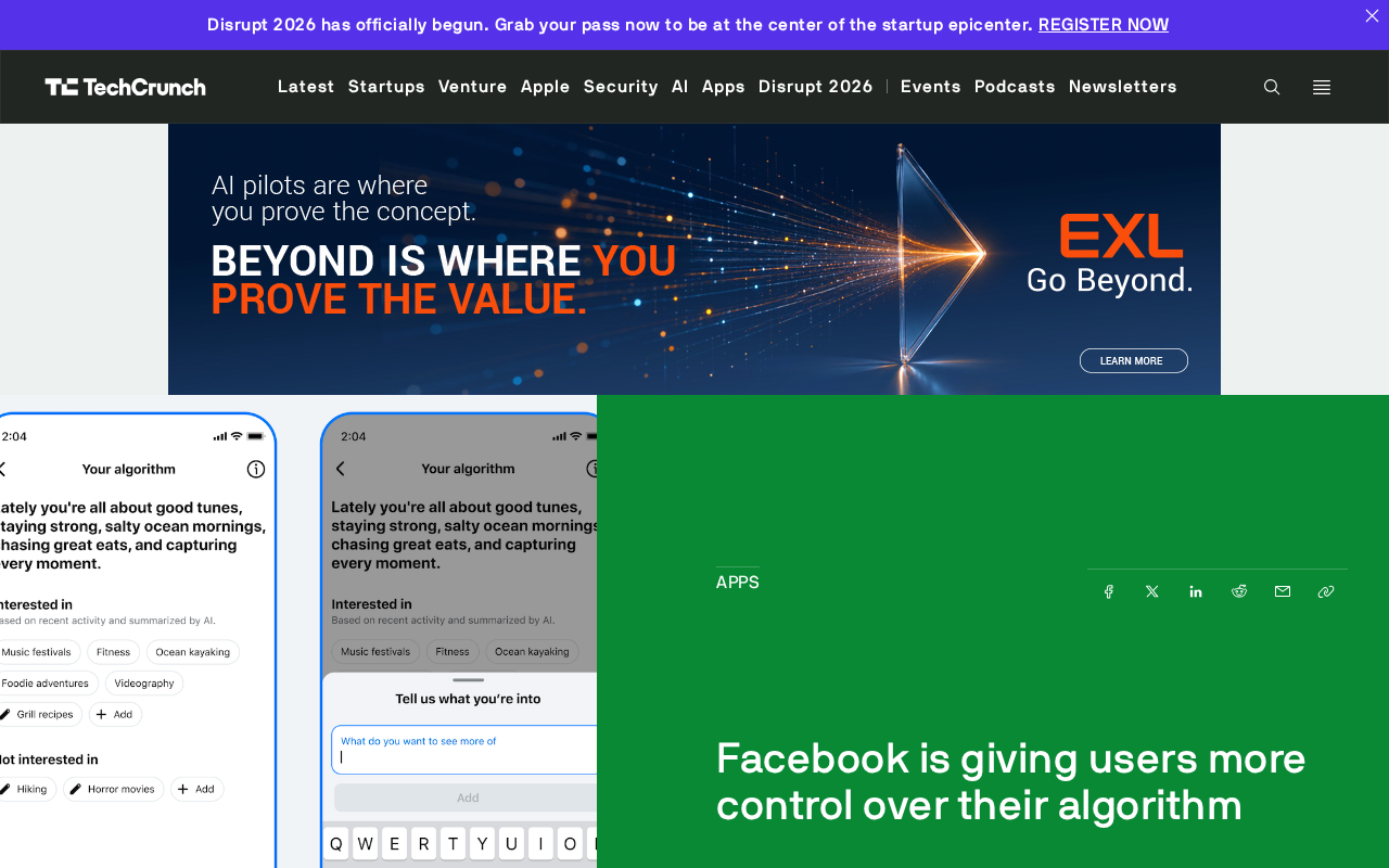 Facebook Launches Your Algorithm: Users Can Now Customize Their Recommendation Algorithm