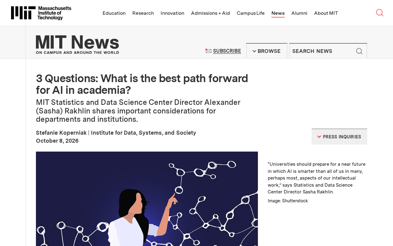 AI Enters Academia: MIT Professor Raises Three Key Questions