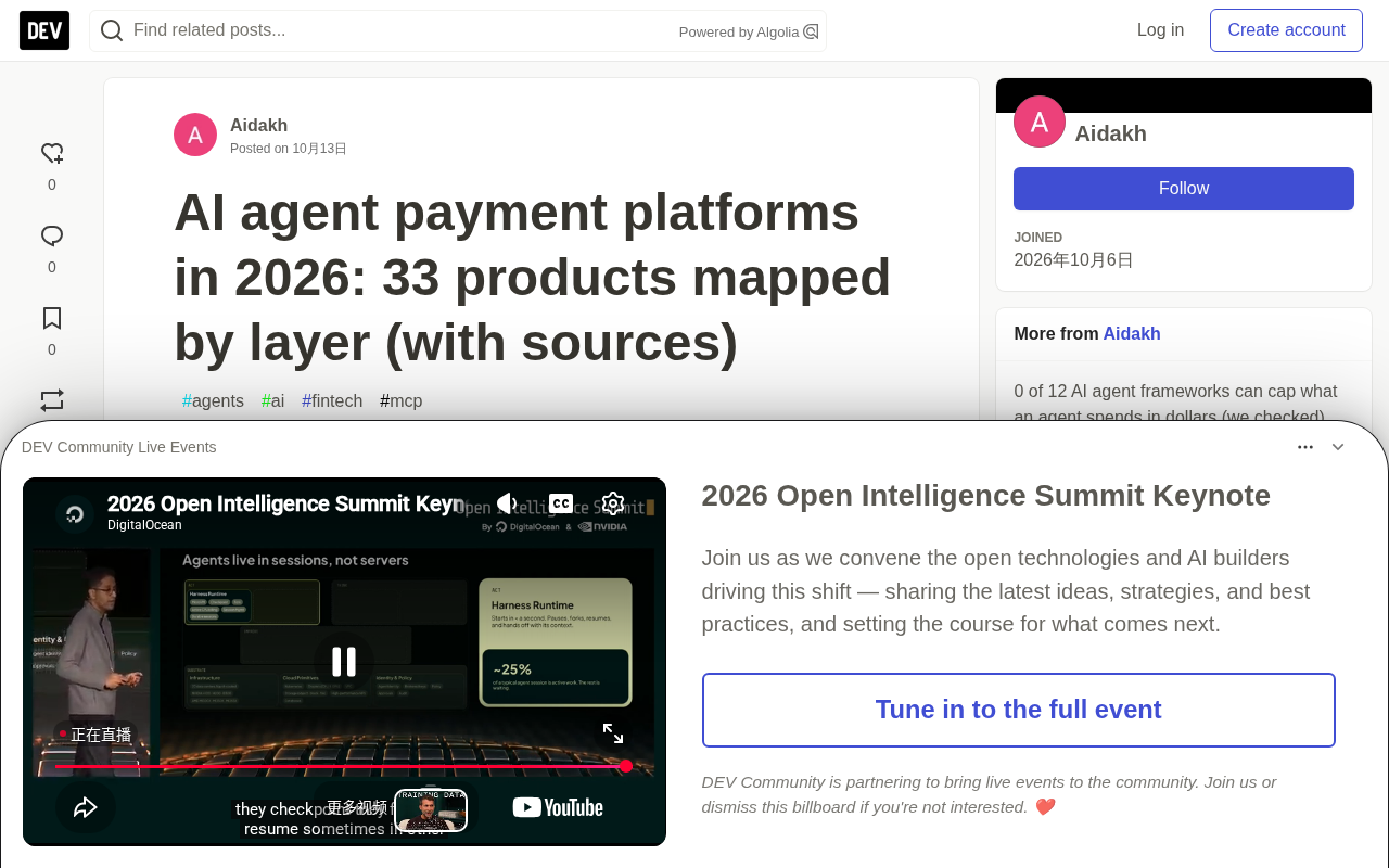 The Complete Map of AI Agent Payment Platforms: 33 Products Classified by Layer
