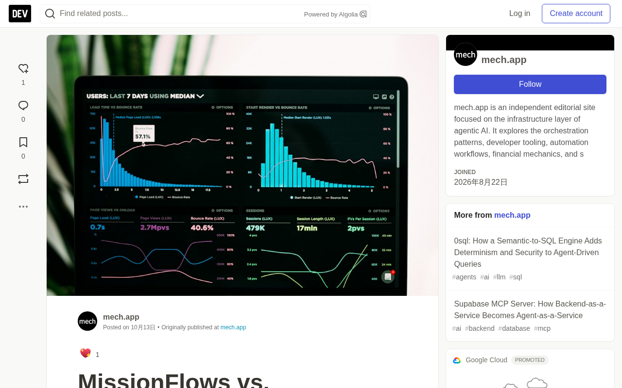 MissionFlows 对比 Workflows:自适应 Agent 执行如何取代静态 DAG