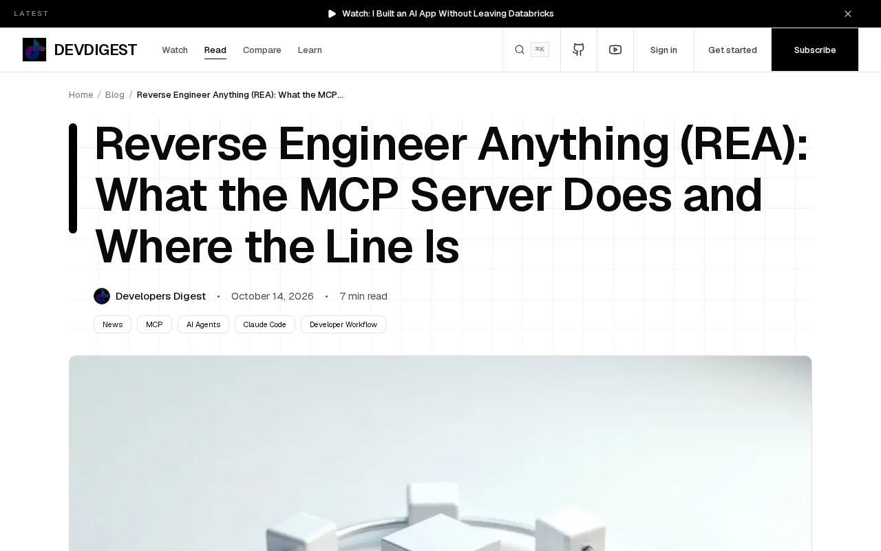 REA MCP服务器:逆向分析二进制、Electron应用与APK