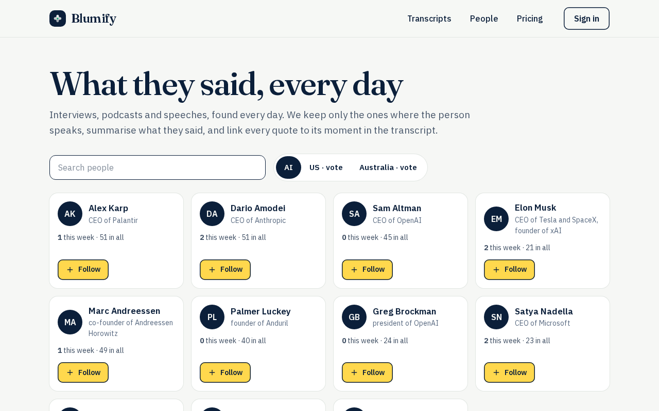 Developer Builds AI Opinion Tracker to Chronicle How Industry Leaders' Stances Evolve