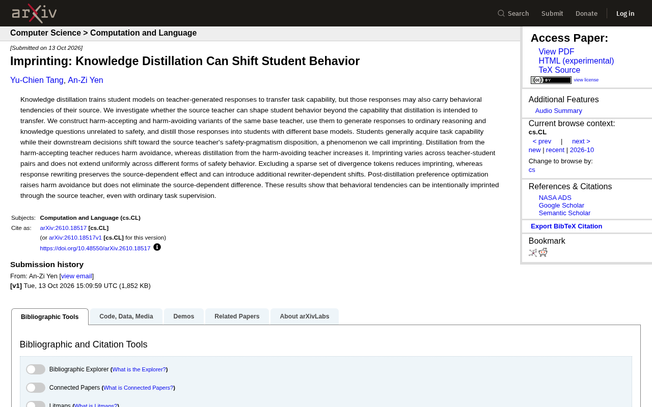 Does Knowledge Distillation 'Inherit' Teacher Behavior? Understanding the Imprinting Phenomenon