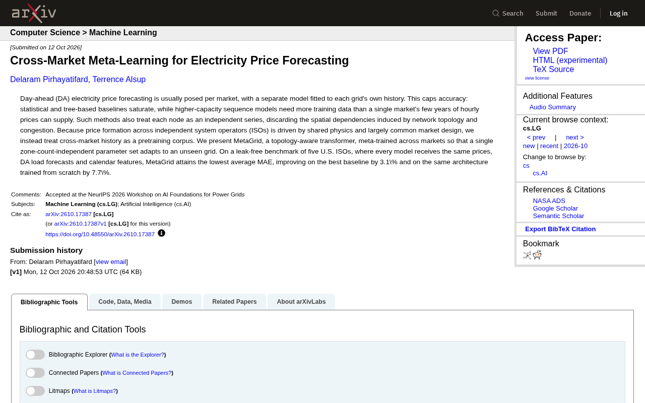Cross-Market Meta-Learning: How MetaGrid Improves Electricity Price Forecasting Accuracy