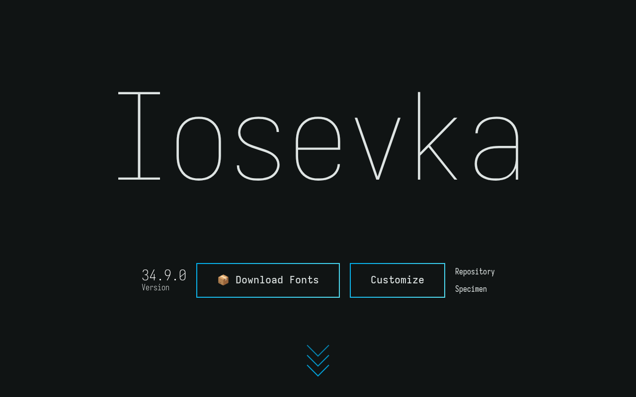 Iosevka:开源等宽字体的全能选手