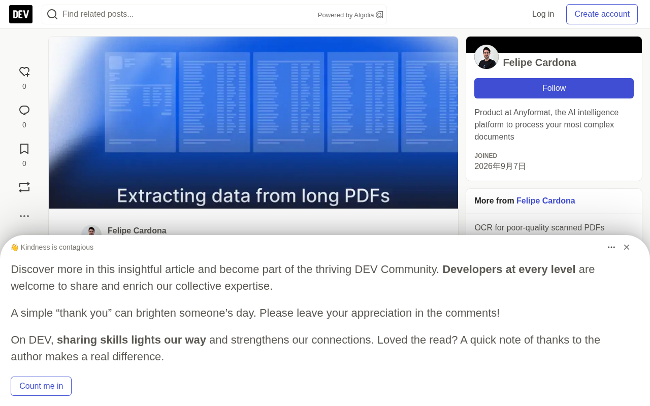 Extracting Data from Long PDFs: Why Direct LLM Reading Fails and the Agentic IDP Approach