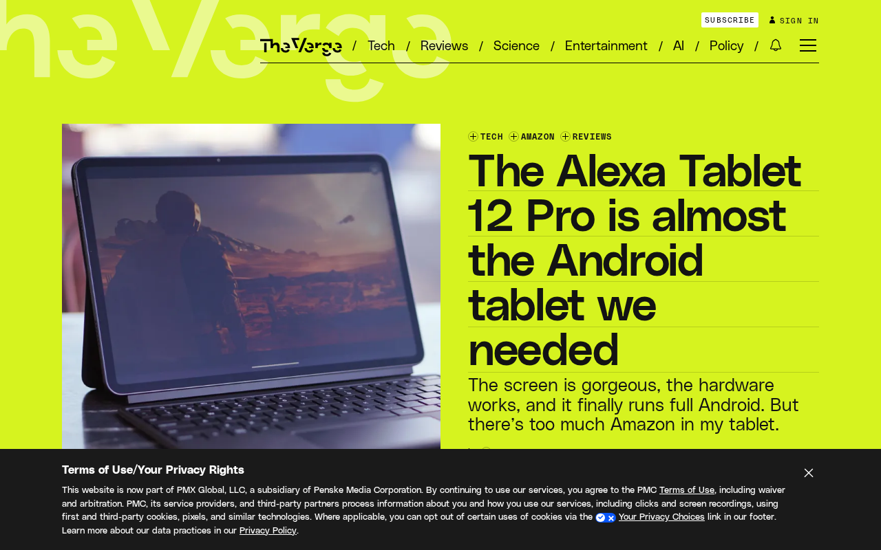 Alexa Tablet 12 Pro Review: That Screen Almost Defines a New Direction for Android Tablets